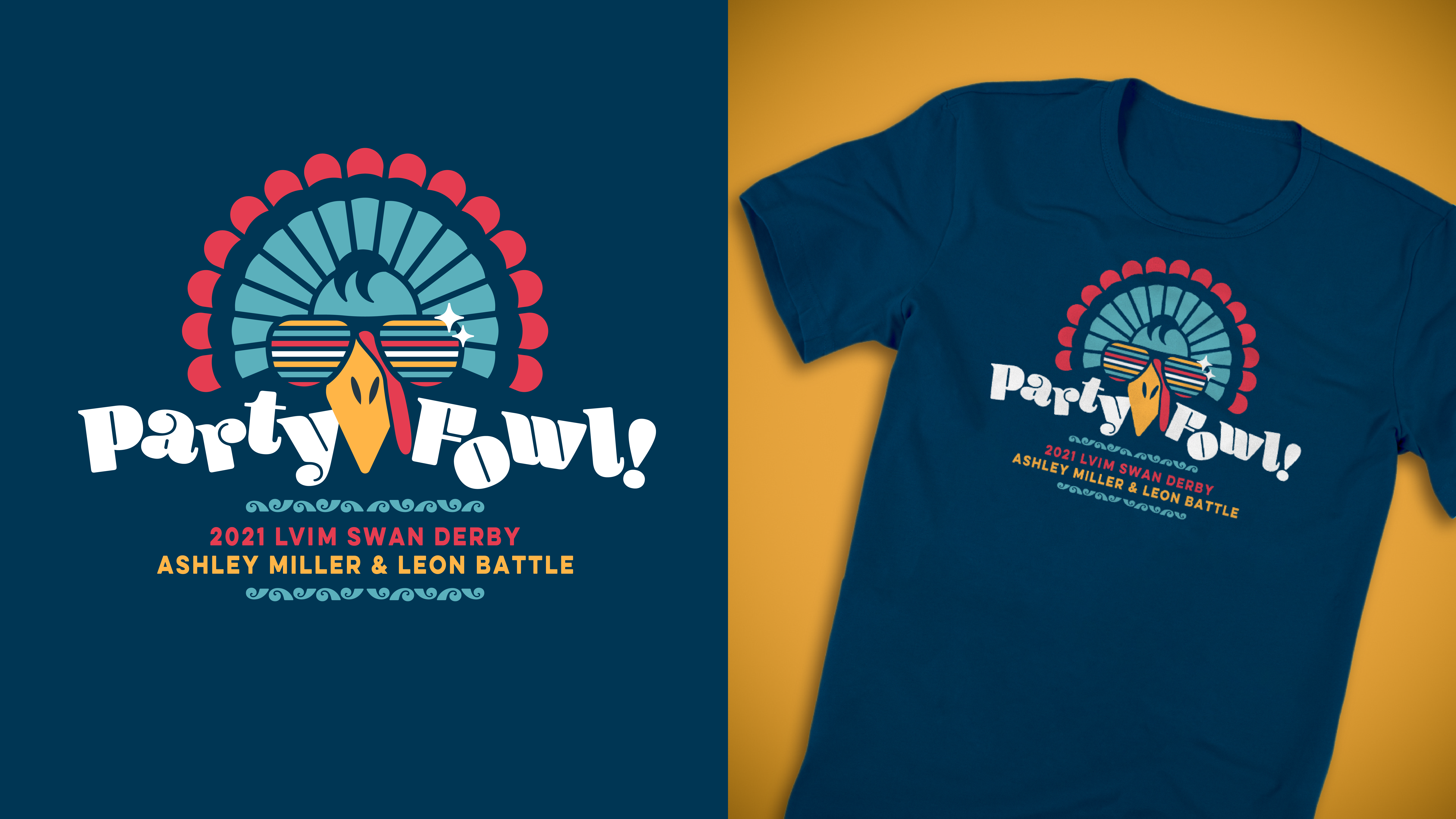 SwanDerby_PartyFowl_LogoandTshirt
