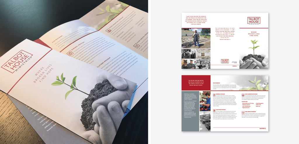 Talbot House Ministries Find Hope Brochure Design SIlver Addy for MADE